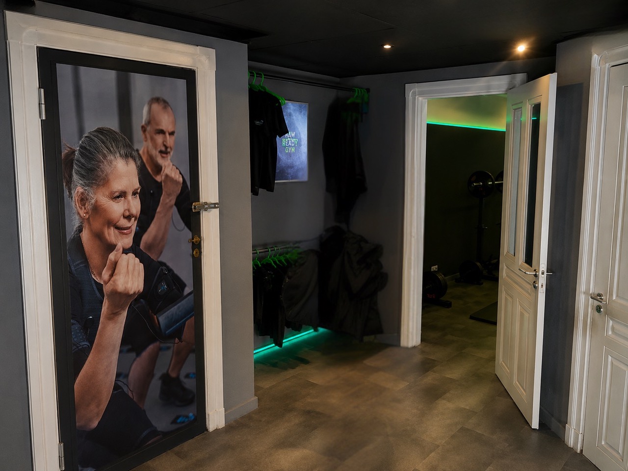 Sauberer Vorraum im Raw and Ready - Gym Hamburg-Uhlenhorst